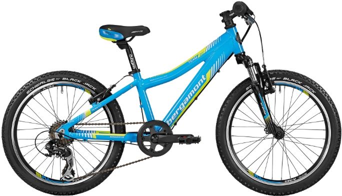 Голубой велосипед Bergamont